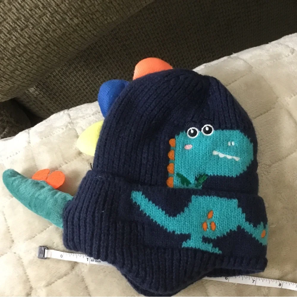 Dinosaur Insulated Winter Beanie Hat